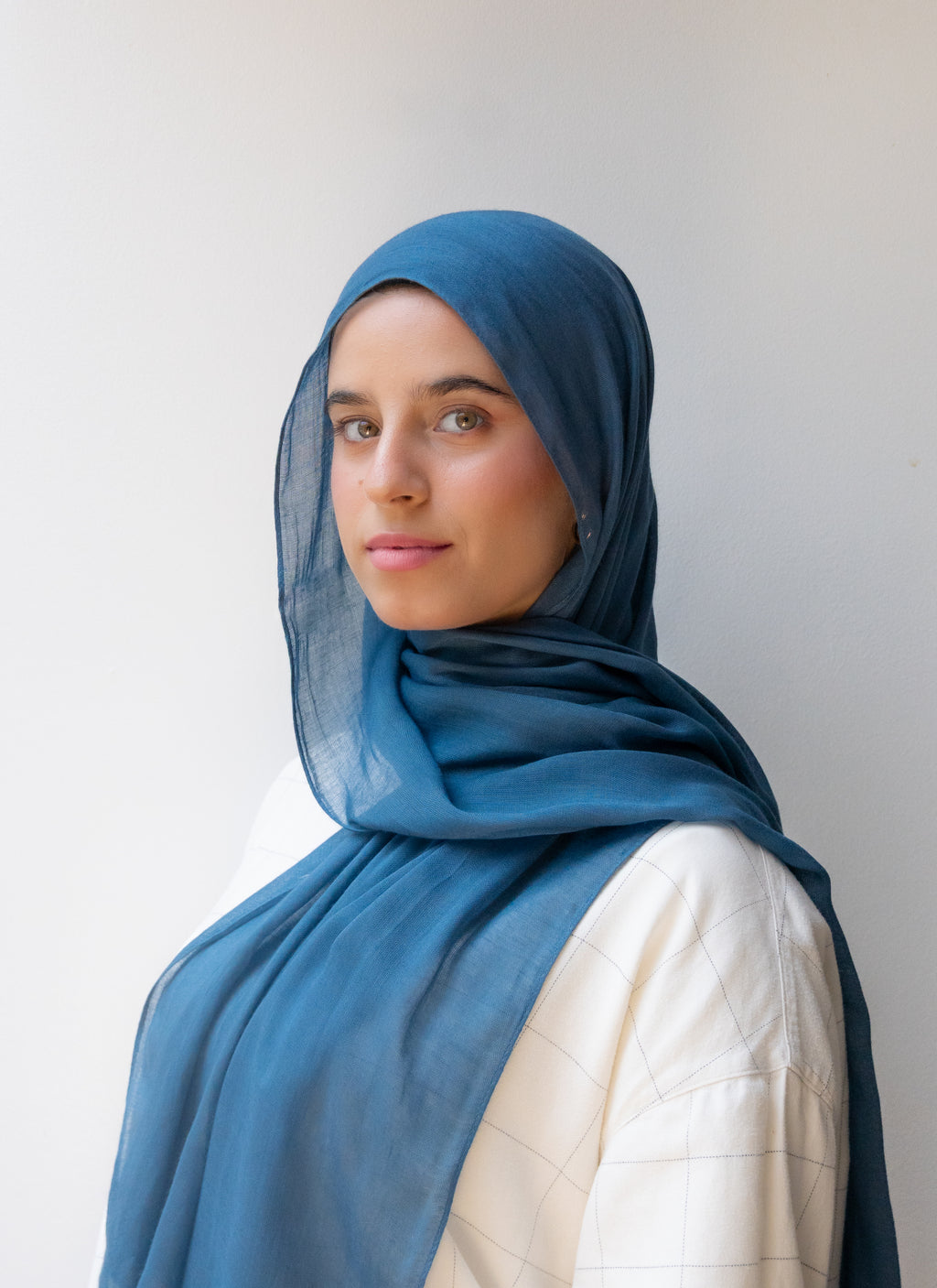 Hijab en modal premium - BLEU SAPHIR