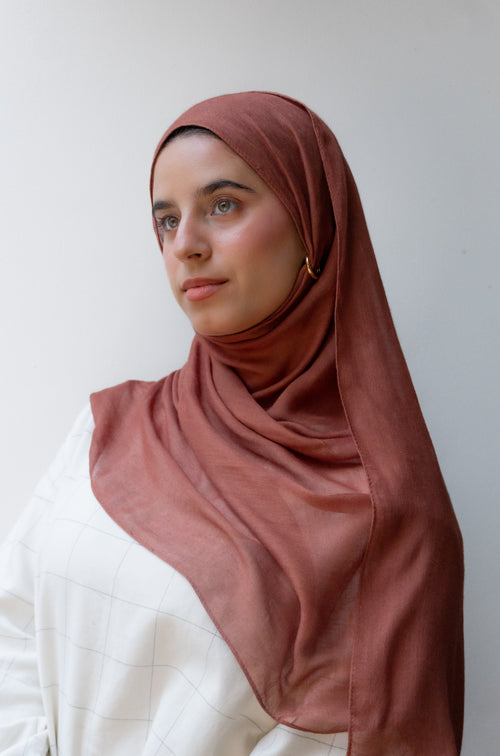 Premium Modal Hijab - DARK AMBER