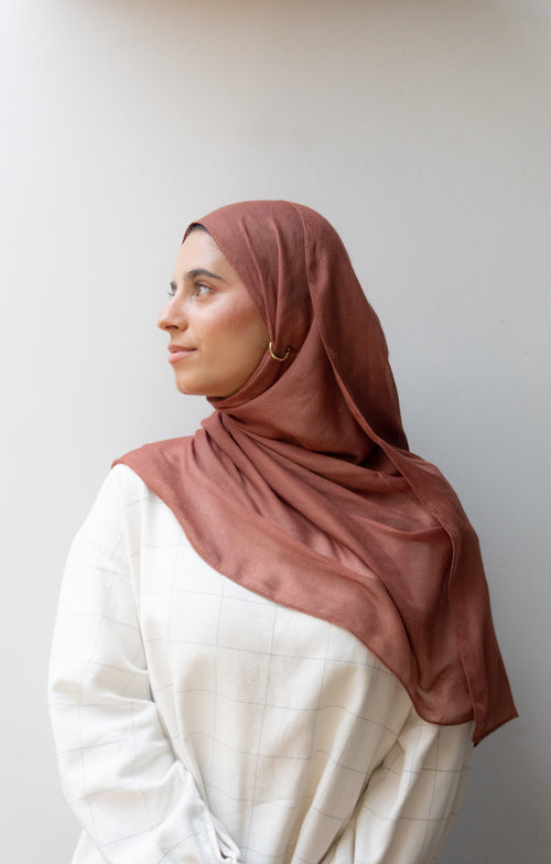 Premium Modal Hijab - DARK AMBER