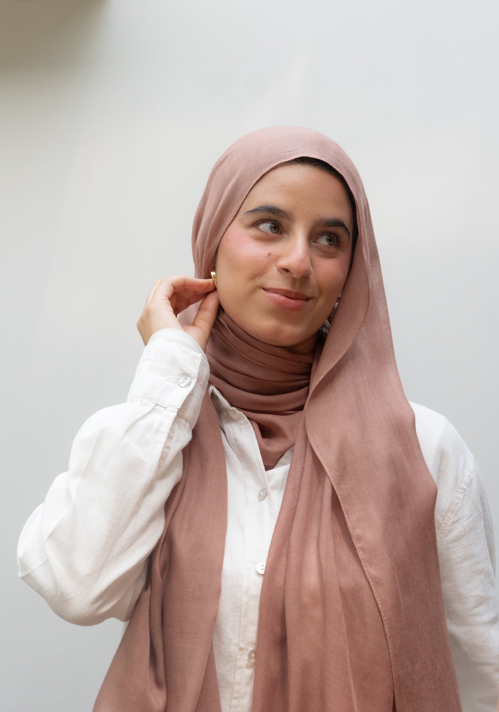 Premium Modal Hijab - ROSE GOLD