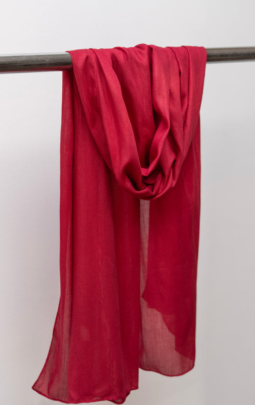 Premium Modal Hijab - CHERRY VELVET