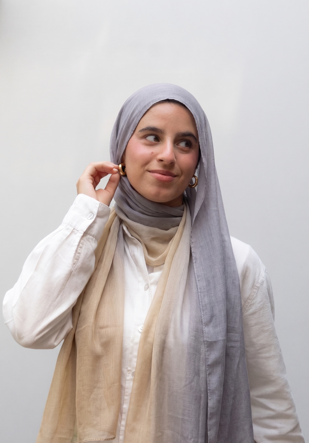 Premium Modal Print Hijab - GOLDEN HOUR