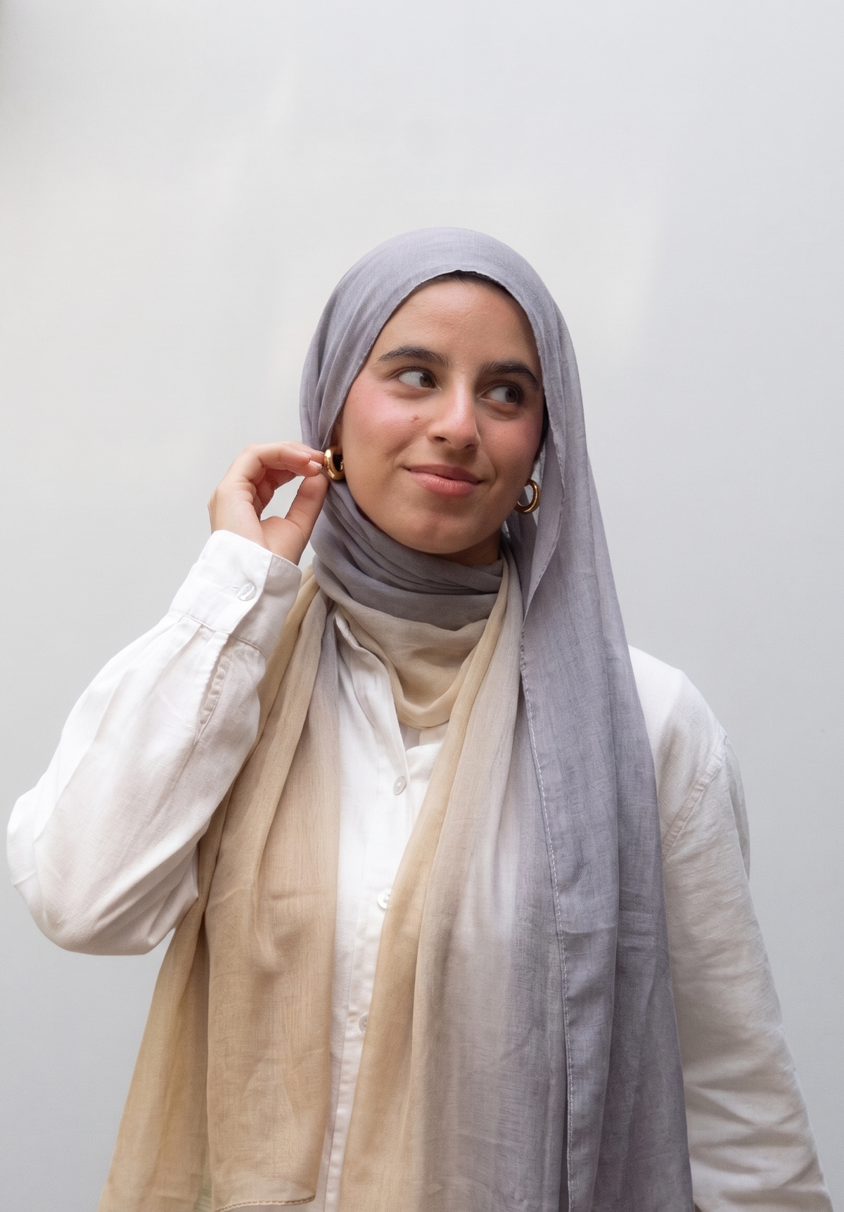 Premium Modal Print Hijab - GOLDEN HOUR
