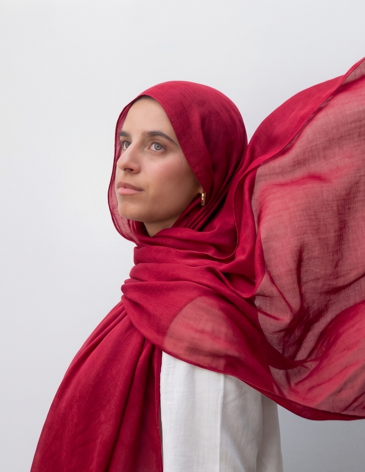 Premium Modal Hijab - CHERRY VELVET